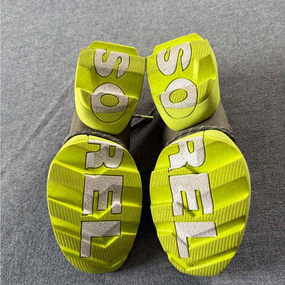 Sorel Women's Athletic Shoes in Gray and Neon Yellow - Picture 3 of 8